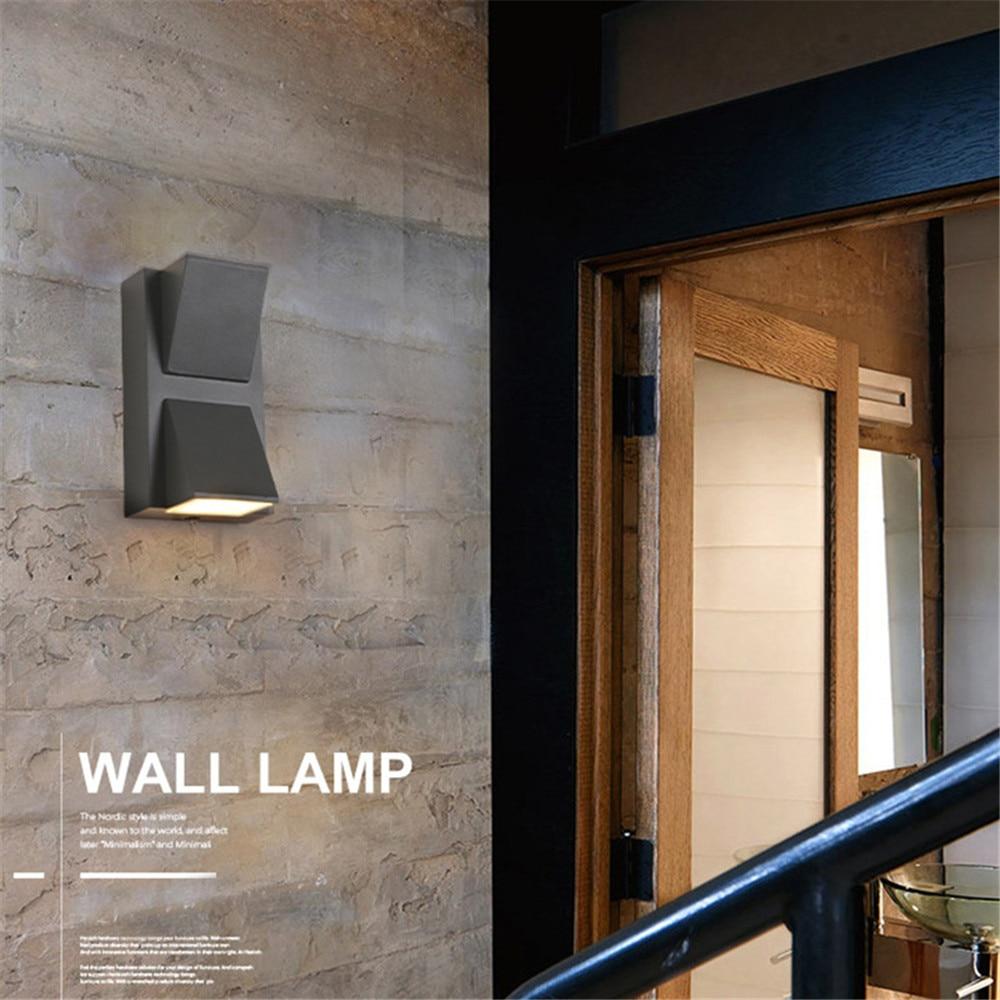 Ray Applique Murale Linéaire Moderne Simple, Métal, LED, Noir, Jardin
