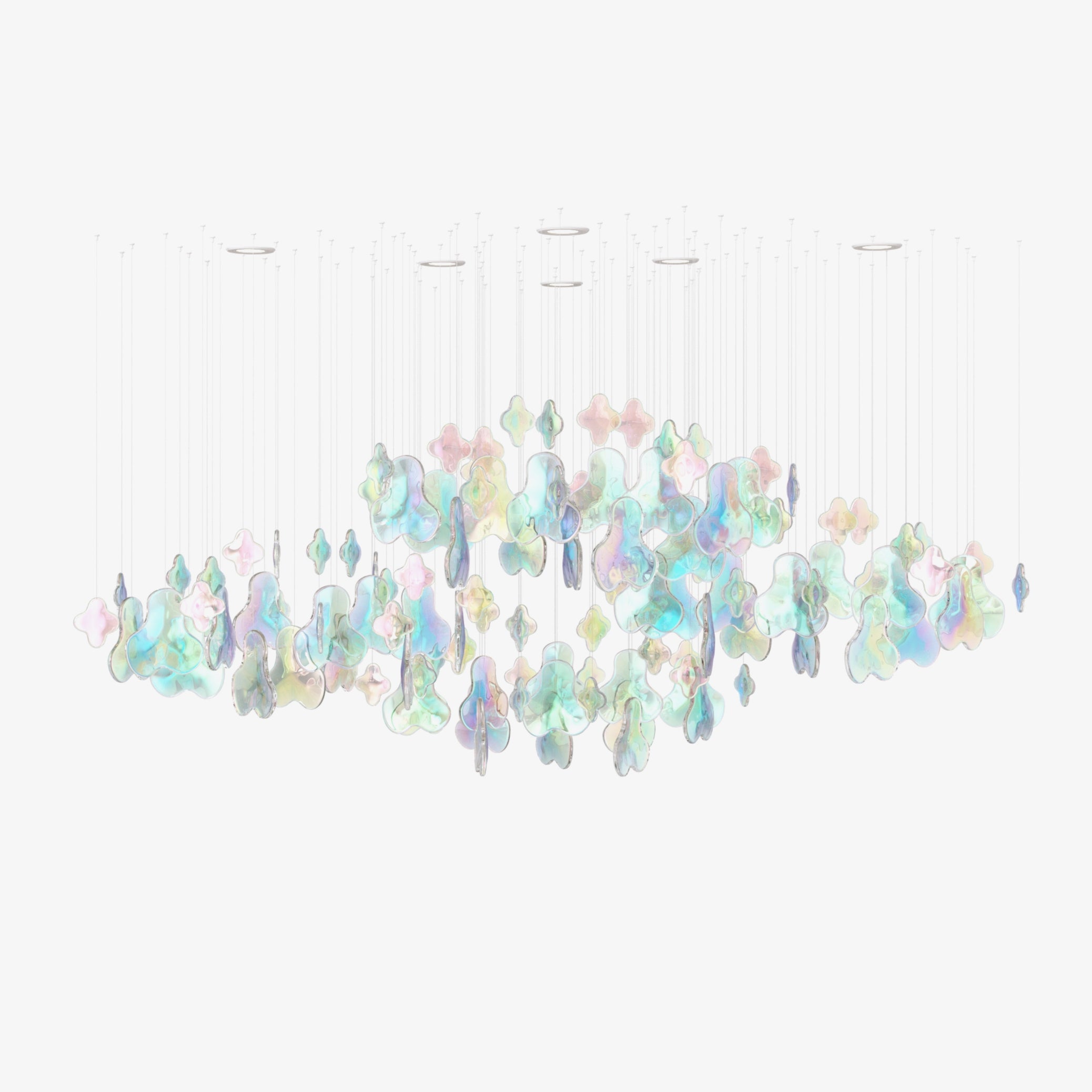 Iris Iridescent Blossom Chandelier - Vakkerlight
