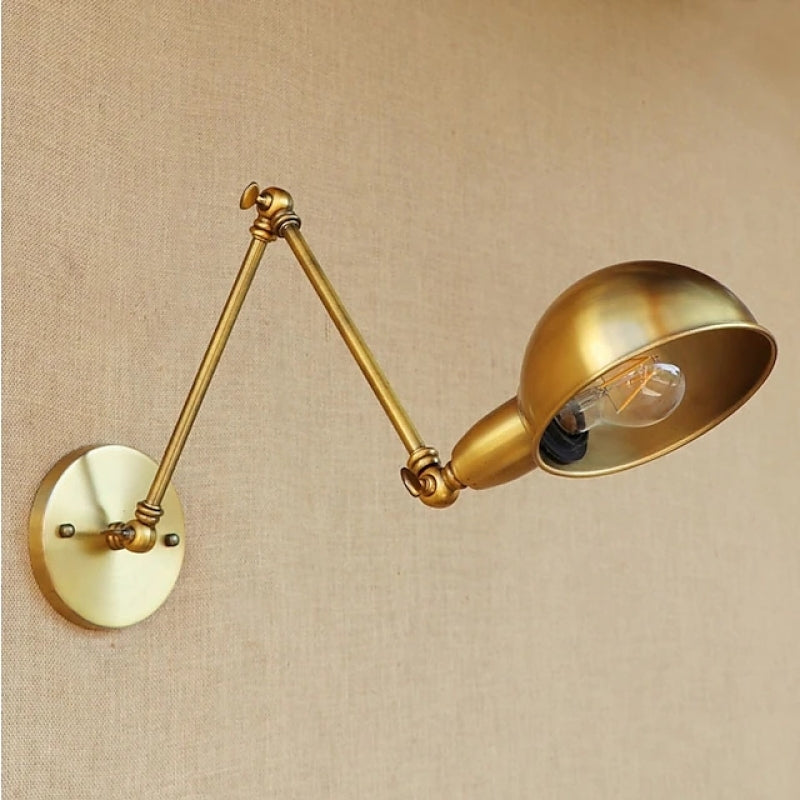 Epoch Applique Murale Demi-sphère Pliable, Laiton, Salon