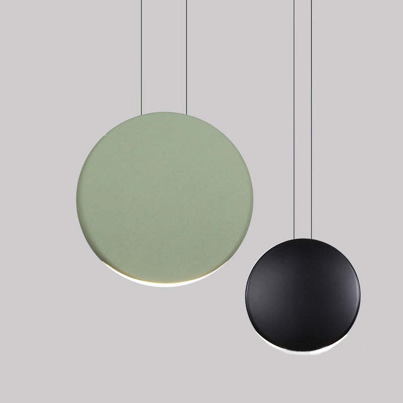 Valentina Suspension Ronde Simple, Métal/Résine, Noir/Vert/Brun/Gris/Blanc, Chambre à Coucher/Bureau