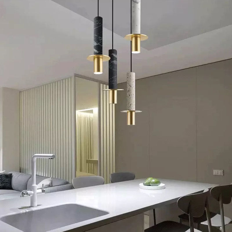 Valentina Luminaires Suspensions Marbre Moderne Design Italien Salle à Manger