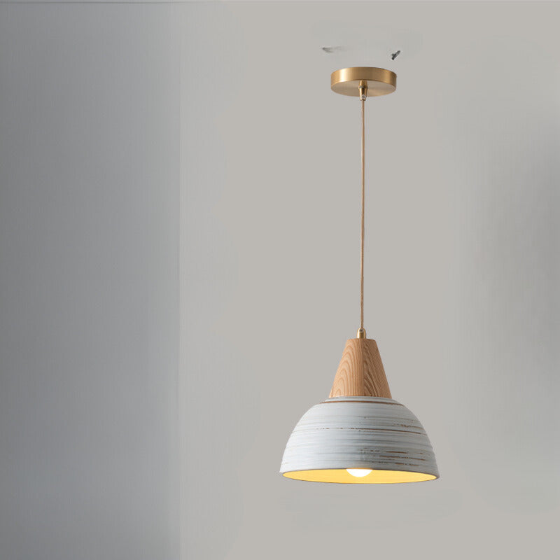 Muto Nordique LED Suspension Métal/Céramique/Bois Chambre À Coucher