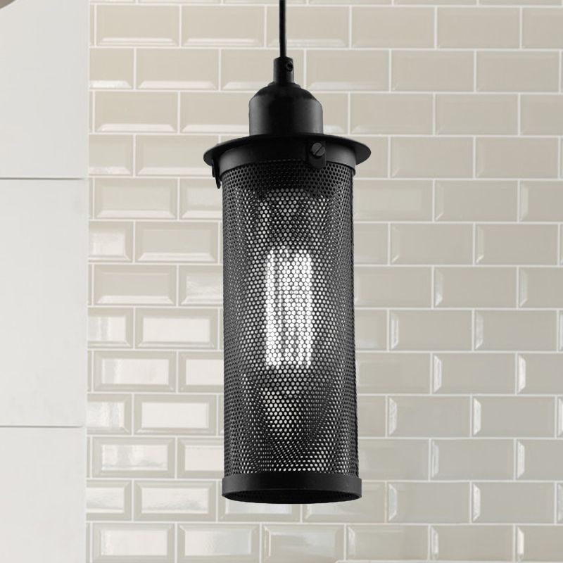 Arisha Industrielle LED Suspension Noir Métal Salon Chambre à coucher