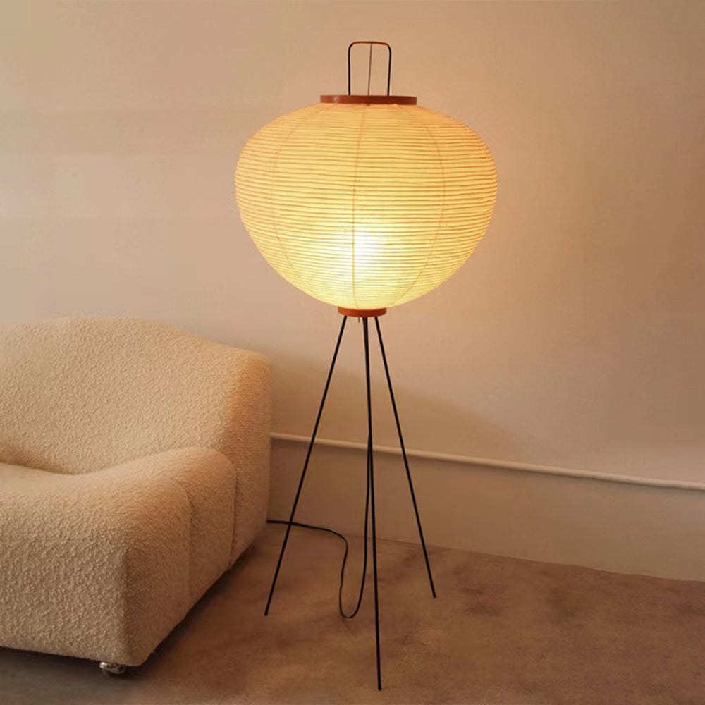 Ritta Design Lampadaire Simple Métal/Papier Blanc Bureau/Salon
