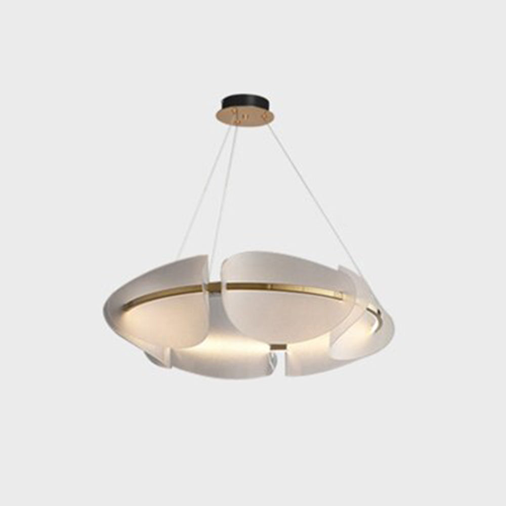 Arisha Suspension Ronde Moderne, Métal/Acrylique, Couleur Variable, Salon/Chambre à Coucher