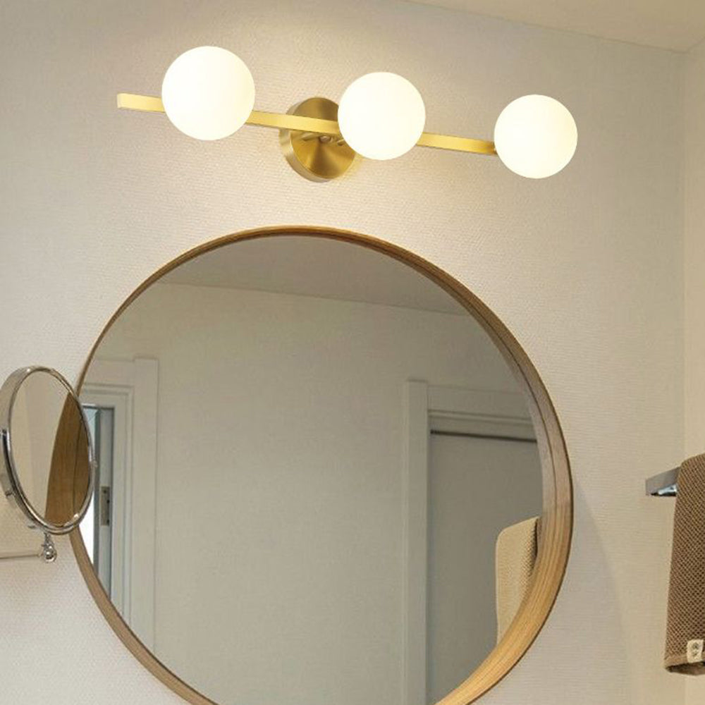Valentina Applique Murale Design LED Linéaire Globe Moderne Métal/Verre Intérieur Salle de Bain