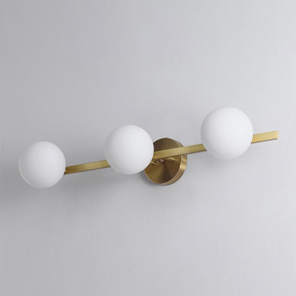 Valentina Applique Murale Design LED Linéaire Globe Moderne Métal/Verre Intérieur Salle de Bain