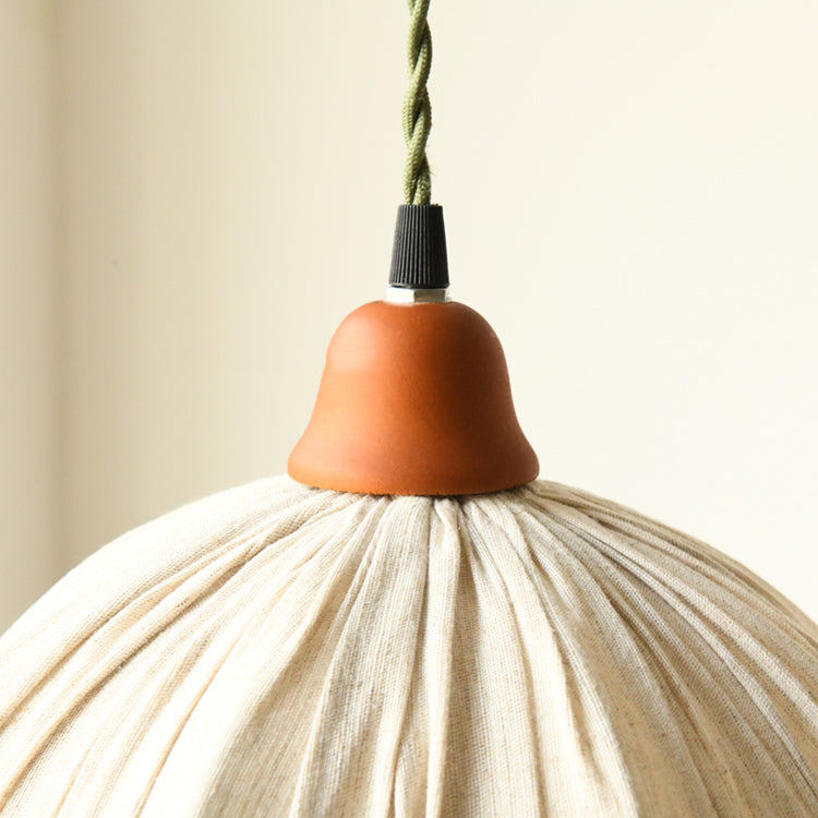 Arisha Suspension Dôme Vintage, Tissu, Beige, Salon/Chambre
