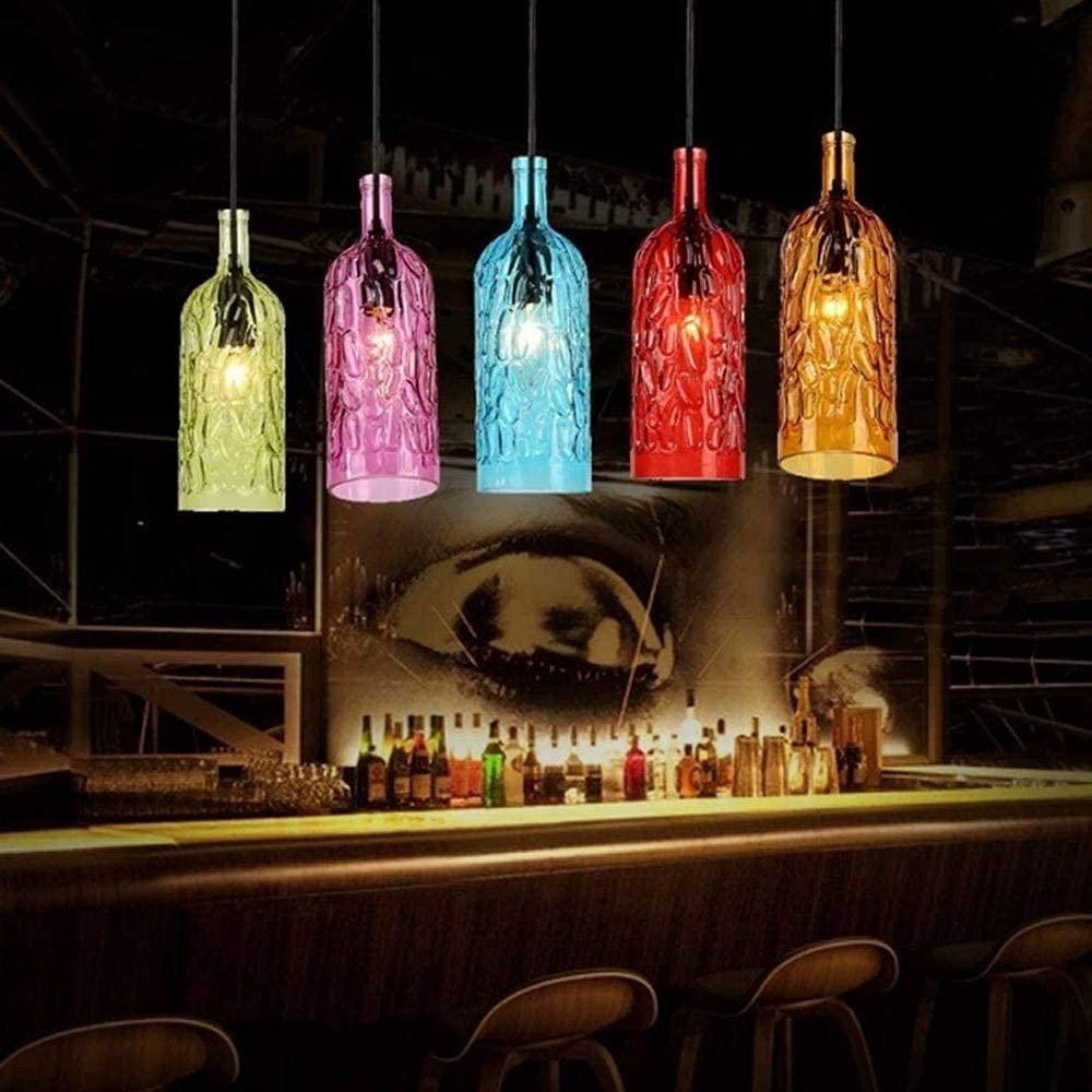 Valentina Vintage Suspension Bouteille de vin Métal/Verre Salon/Chambre à coucher