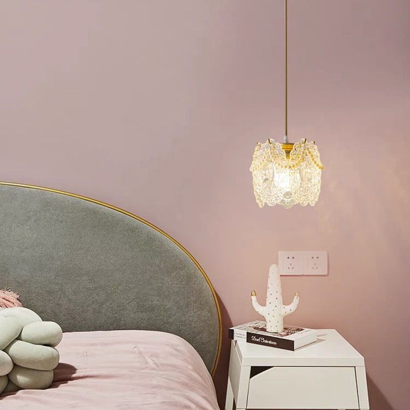 Kristy Suspension LED Fleur Élegante Acrylique/Métal Salon