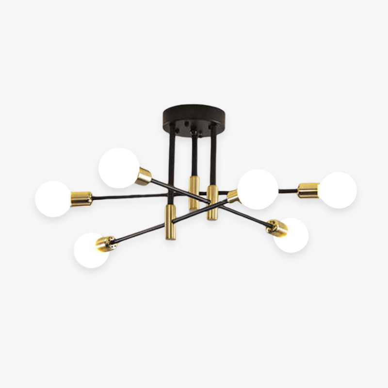 Valentina Lustre Métal Design Moderne, Plusieurs Ampoules