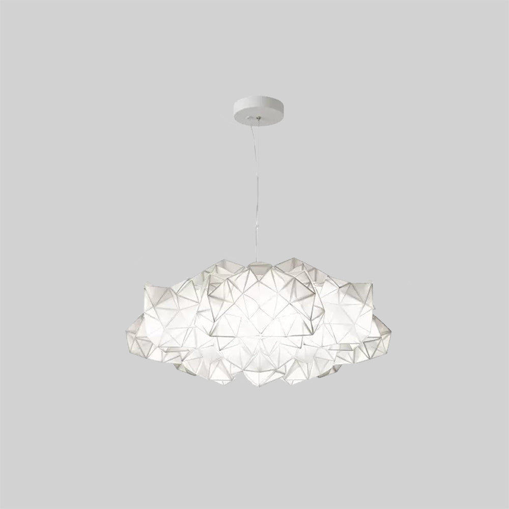 Arisha Suspension Irrégulier Géométrique, Metal/Acrylique, Blanc/Noir, Chambre