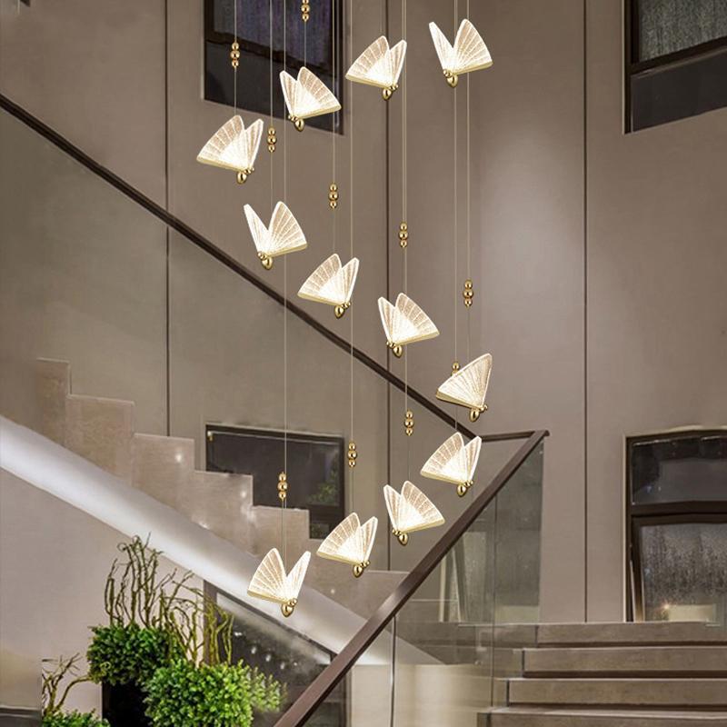 Arisha Moderne Luminaires Suspension Doré Animal
