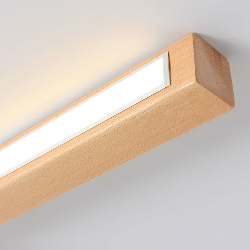 Ray Plafonnier Longue Linéaire Simple, Bois, Couloir/Chambre