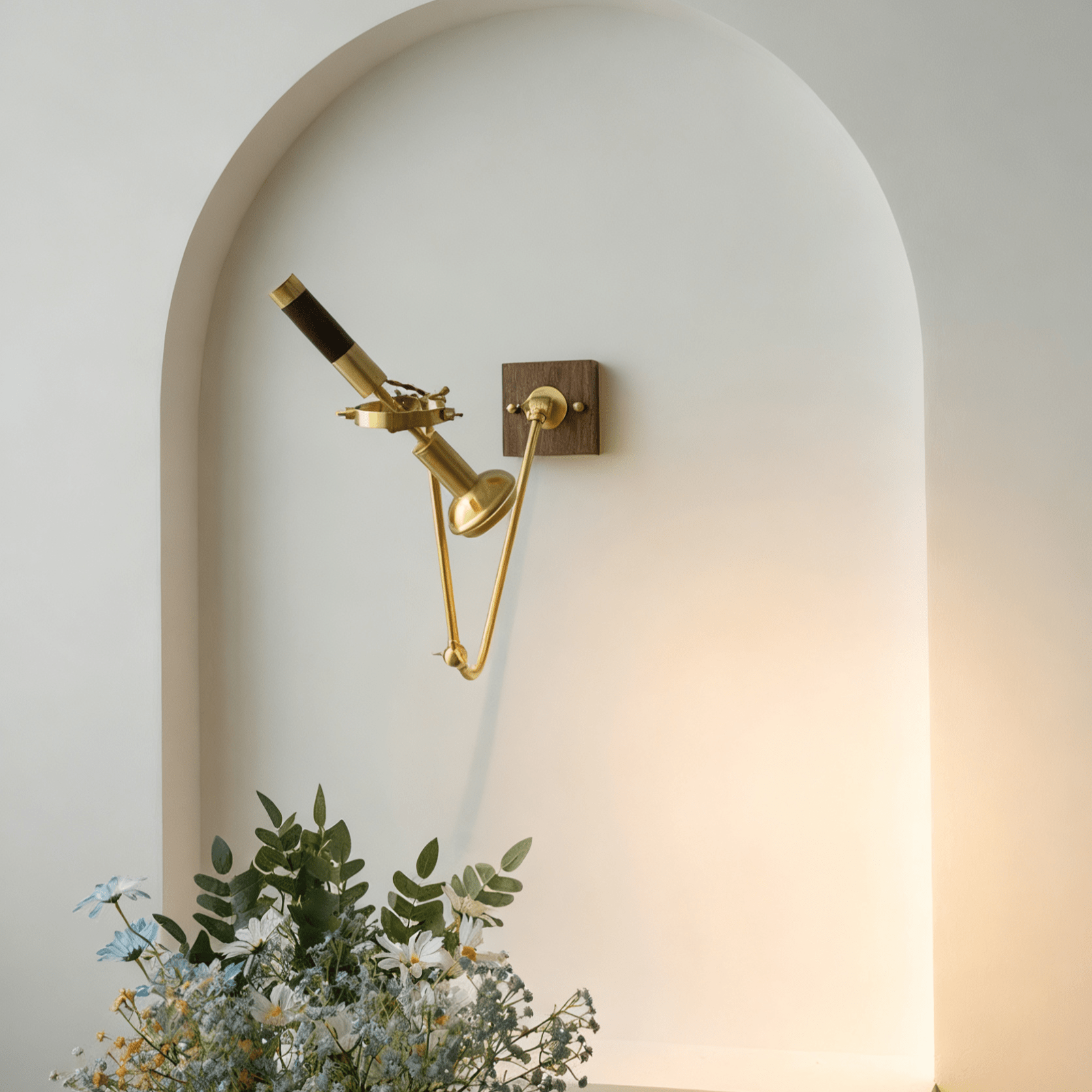 Articulated Moderne Minimaliste Bois Métal Applique Murale Lumière