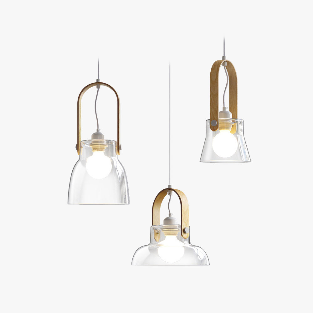 Valentina Moderne Luminaires Suspensions Dôme Minimaliste Métal/Verre Or Transparent Salon