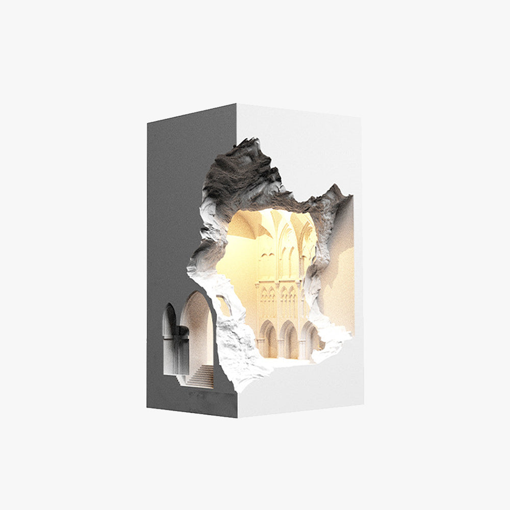 Ray Applique Murale Art Déco Flush LED Encastrée, 3 Styles, Blanc, Salon