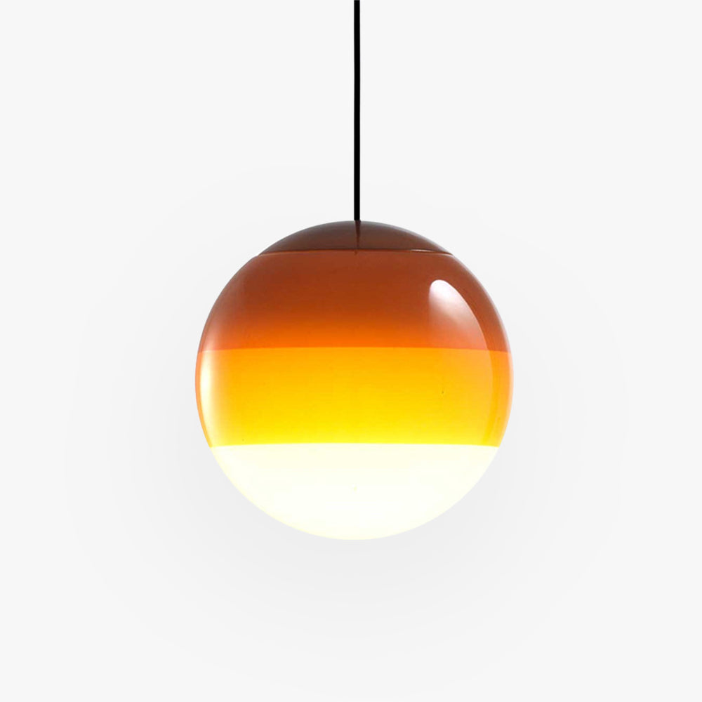 Valentina Suspension Bulle Moderne Verre, Noir/Gris/Bleu/Rose, Salon