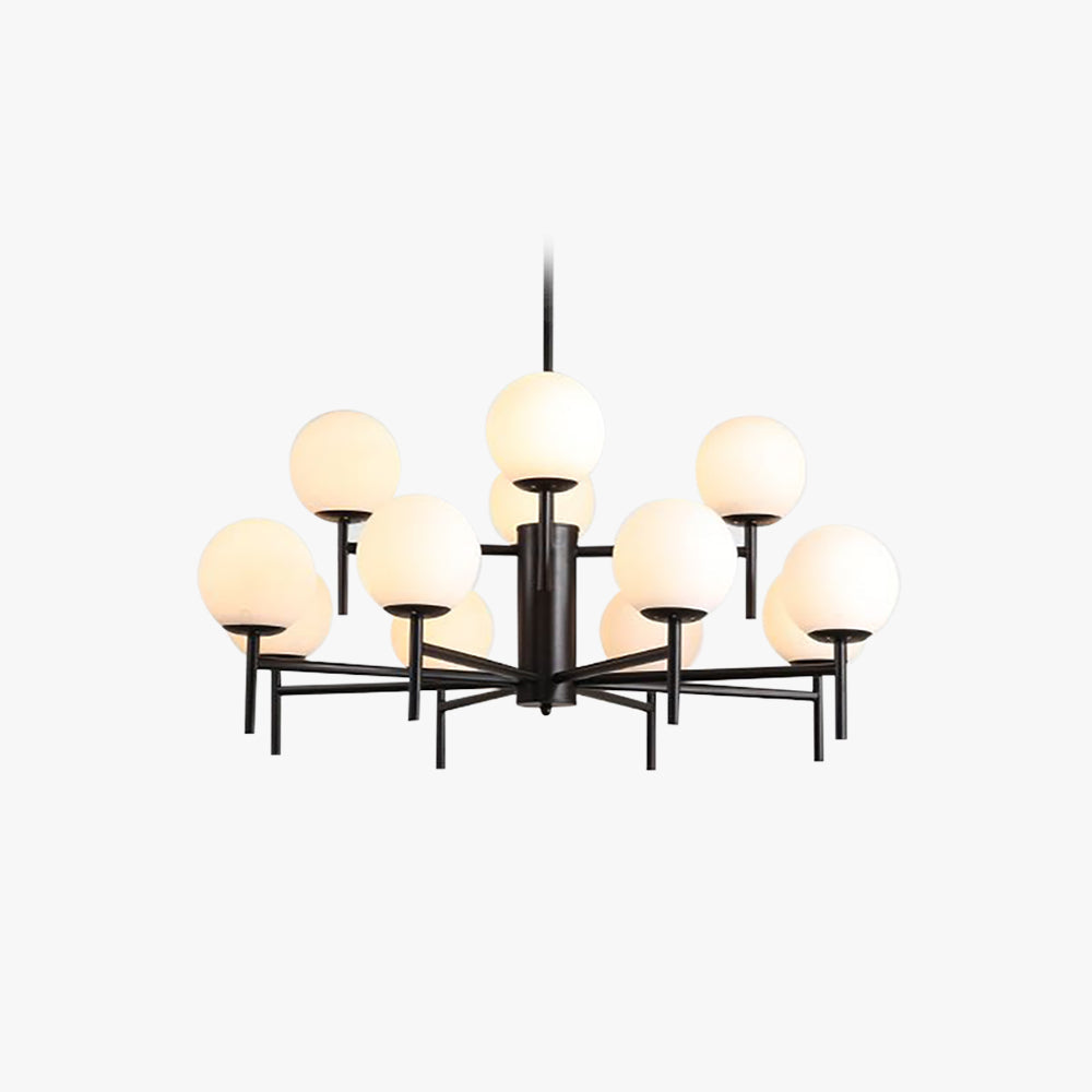 Silva Suspension Multi Nordique, Metal/Verre, Or/Noir, Chambre