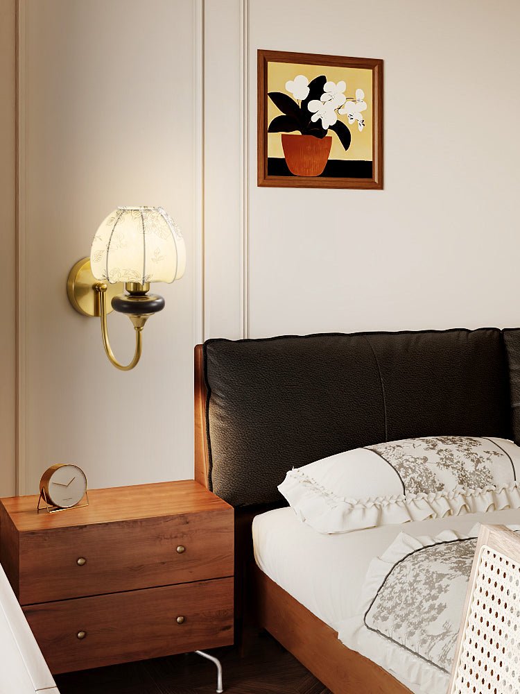 Amelie Art Florale Métal Bois Applique Murale