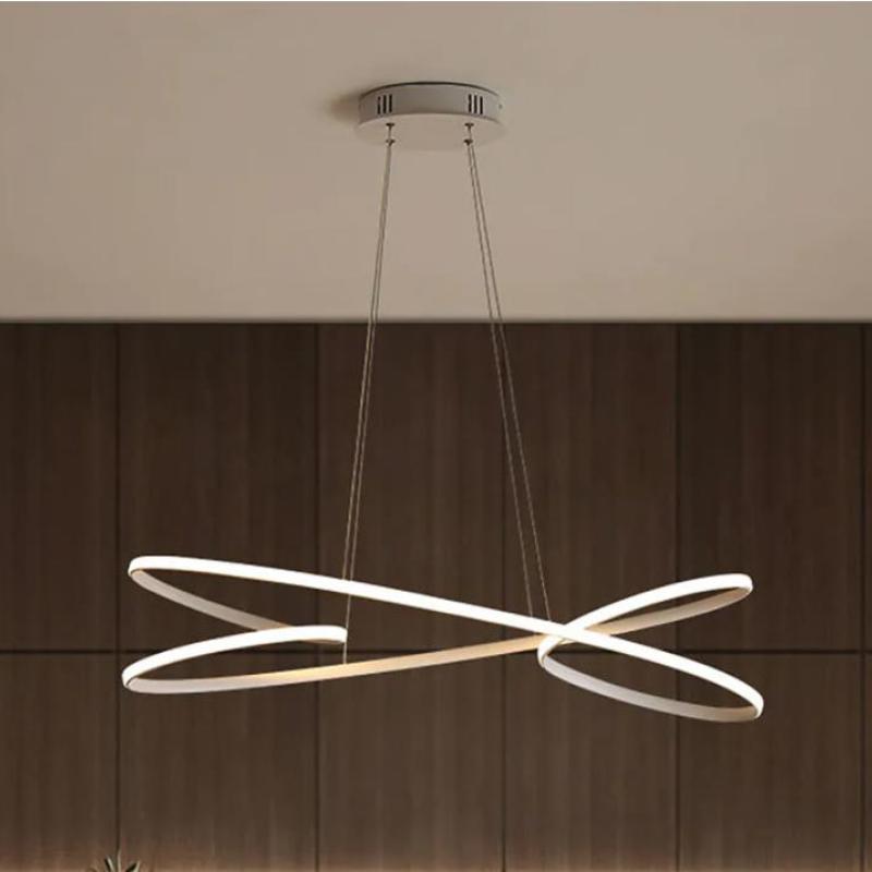 Arisha Luminaires Suspension Papillon LED Moderne Métal Salle à manger