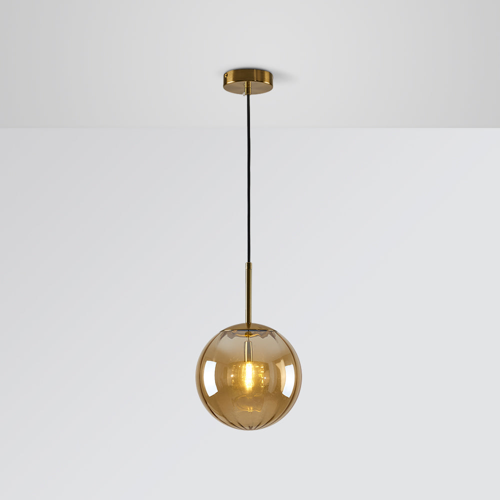 Valentina Suspension Boule Moderne, Métal/Verre