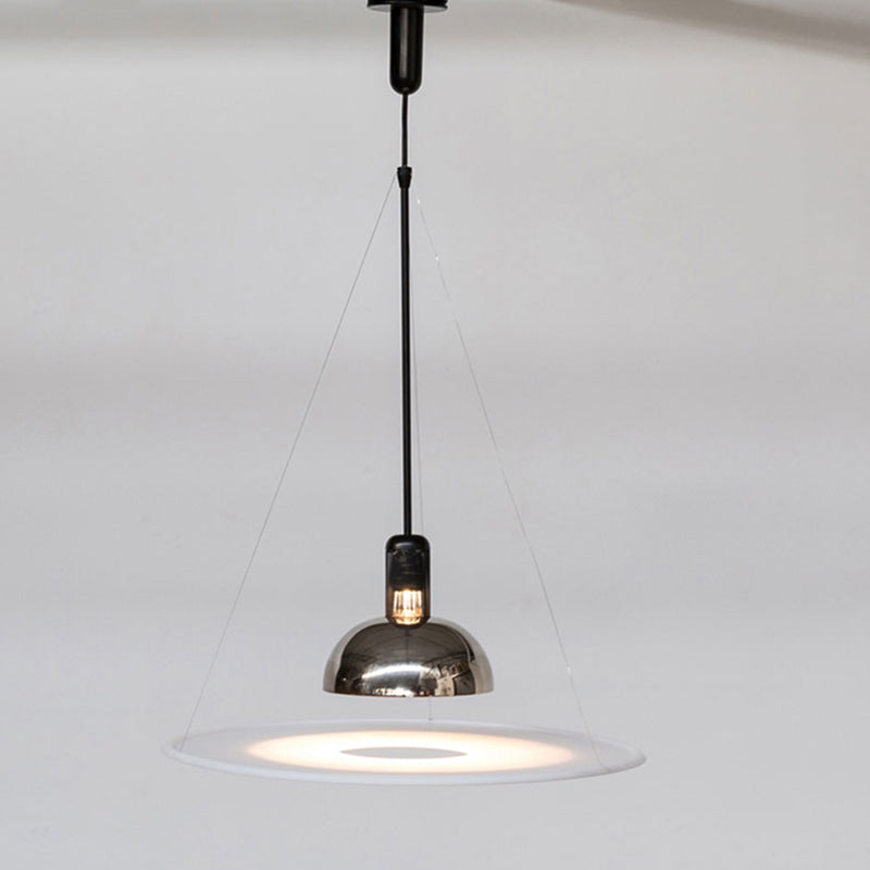 Arisha Suspension LED Moderne Métal/Acrylique Chromé/Noir