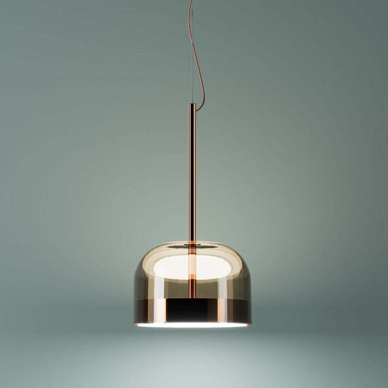 Valentina Suspension Nordique, Métal/Verre, Noir/Or, Salle à Manger