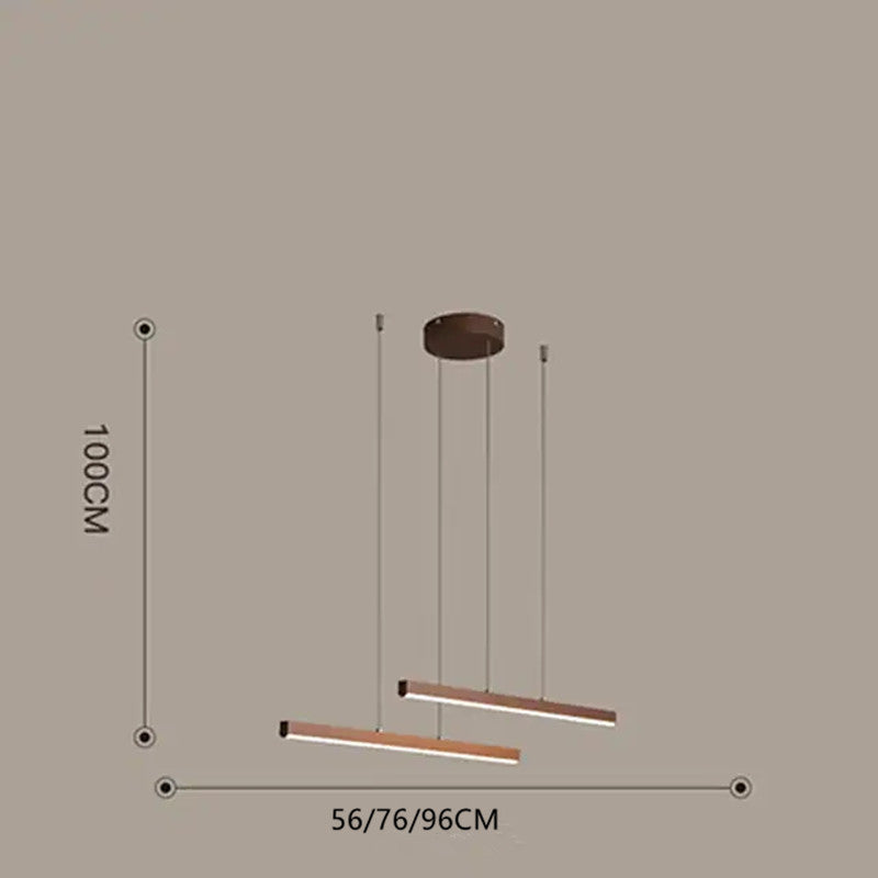 Ray Suspension Montage Rectangulaire Métal Salon