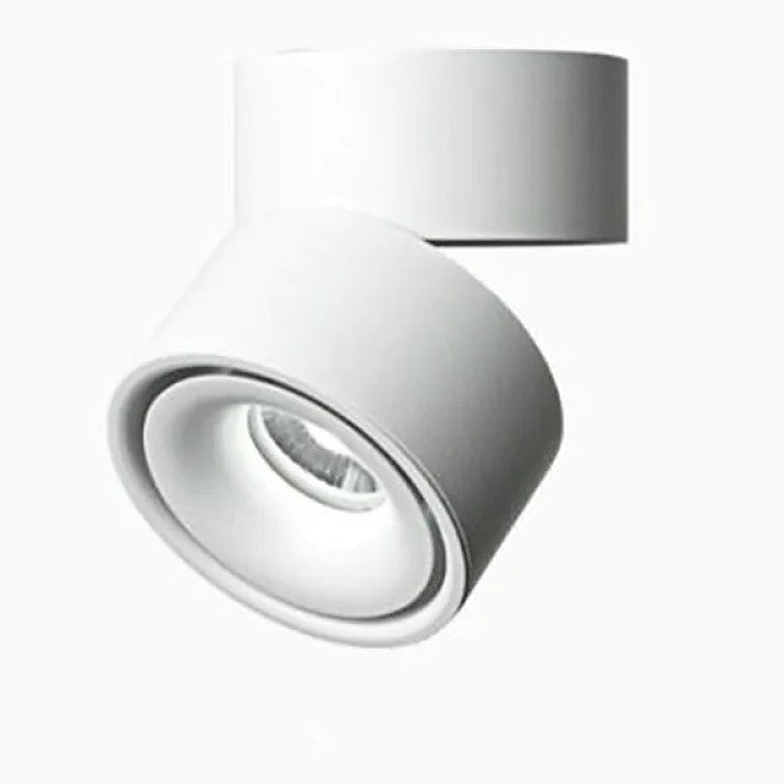 Arisha Plafonnier Rond Moderne, Métal, Blanc/Noir, Chambre