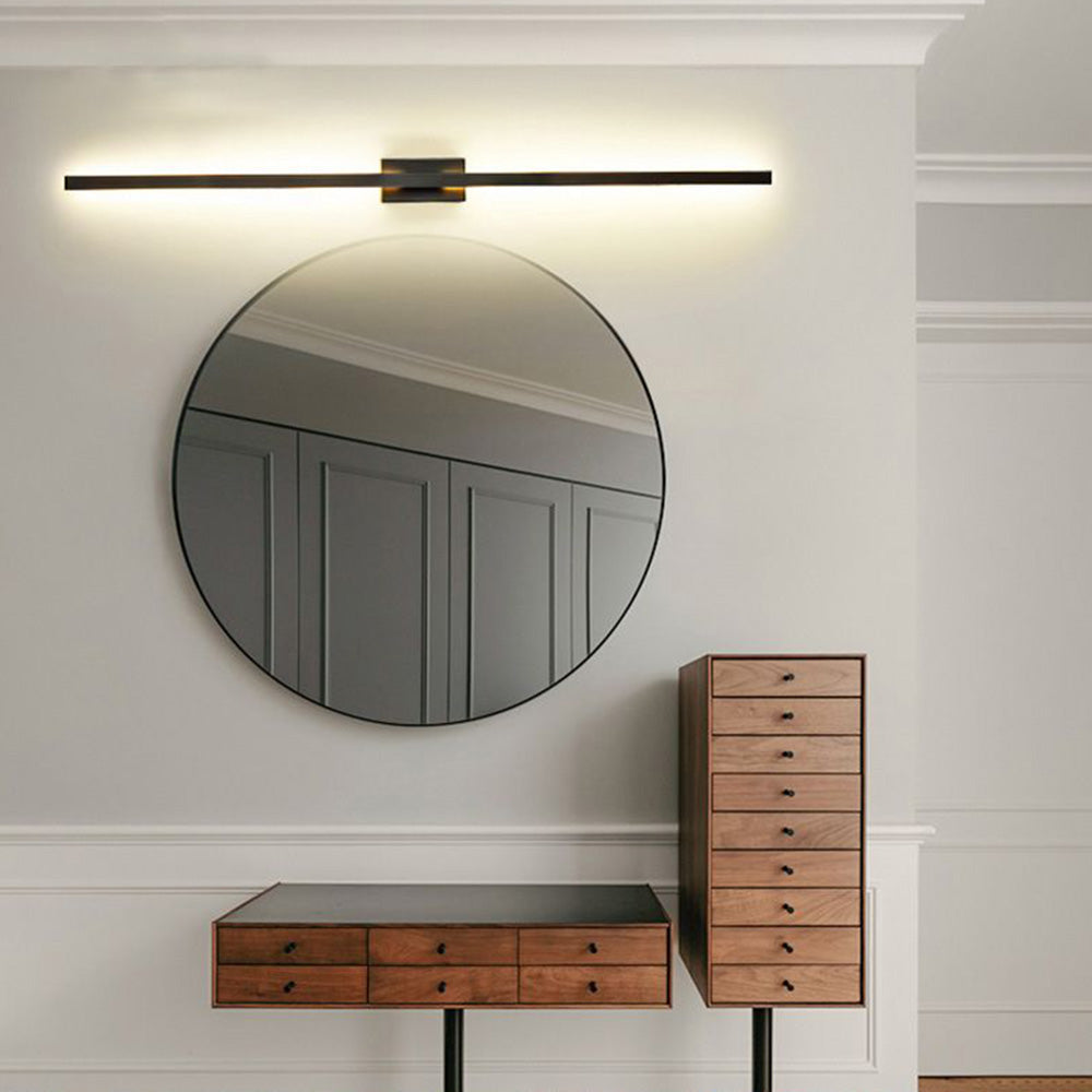 Arisha Longue Intérieur LED Applique Murale Linéaire Moderne Métal Noir Salle de Bain