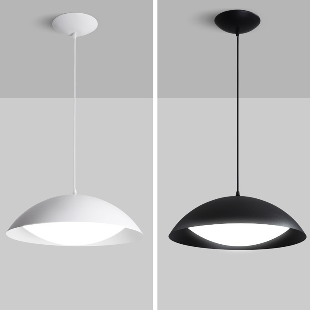 Valentina Suspension Moderne Minimaliste Blanc Métal Salle à Manger