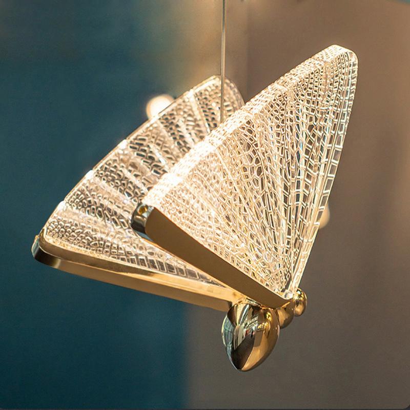 Arisha Moderne Luminaires Suspension Doré Animal
