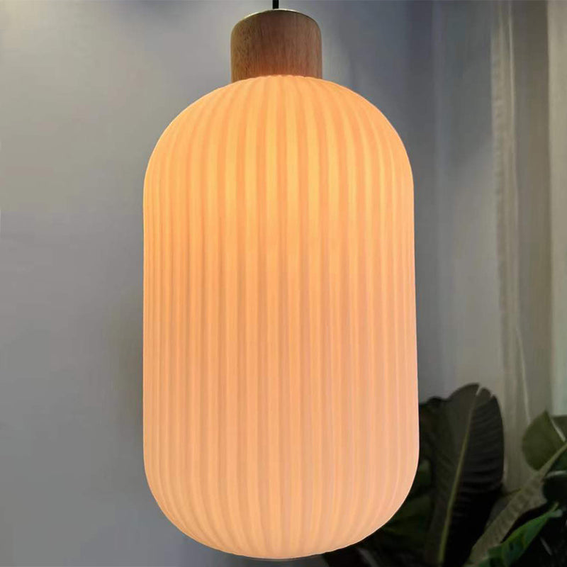 Muto Luminaires Suspension LED Moderne Bois/Verre Salon/Salle à manger