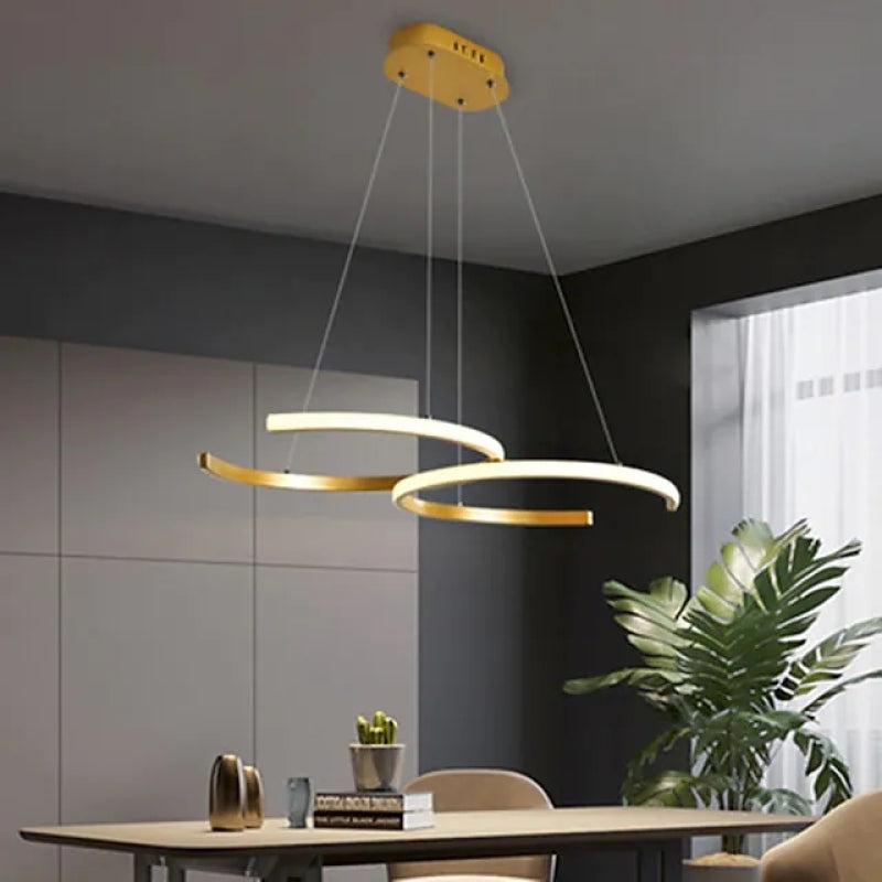 Arisha Luminaires suspension de lumière pendante de l'anneau LED pour la salle à manger