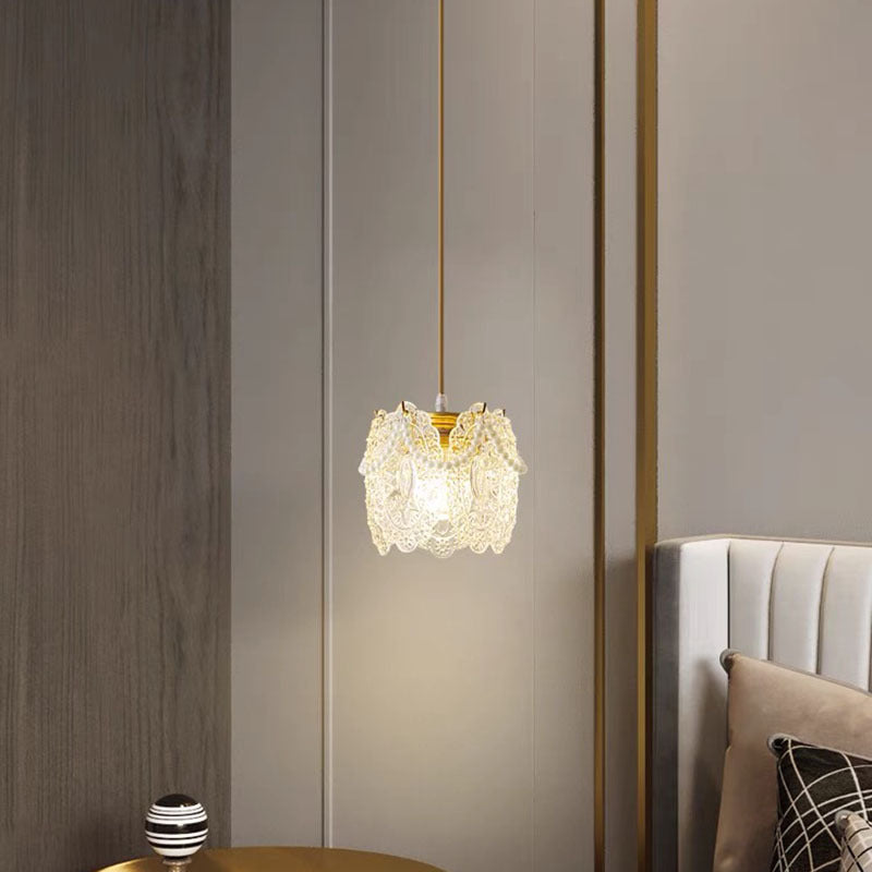 Kristy Suspension LED Fleur Élegante Acrylique/Métal Salon
