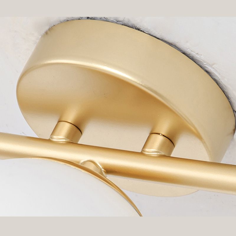 Valentina Applique Murale à miroir LED Vanity Métal Verre Simple Blanc Salle de Bain