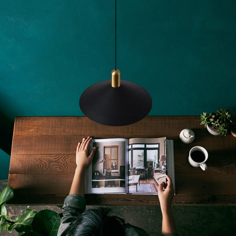 Arisha Suspension Moderne LED Acrylique/Métal, Noir/Blanc/Or, Salon