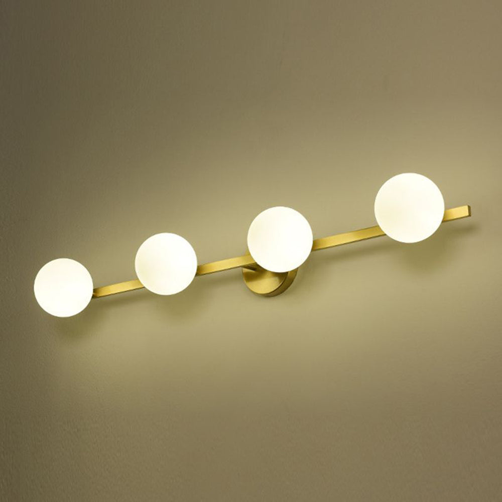 Valentina Applique Murale Design LED Linéaire Globe Moderne Métal/Verre Intérieur Salle de Bain