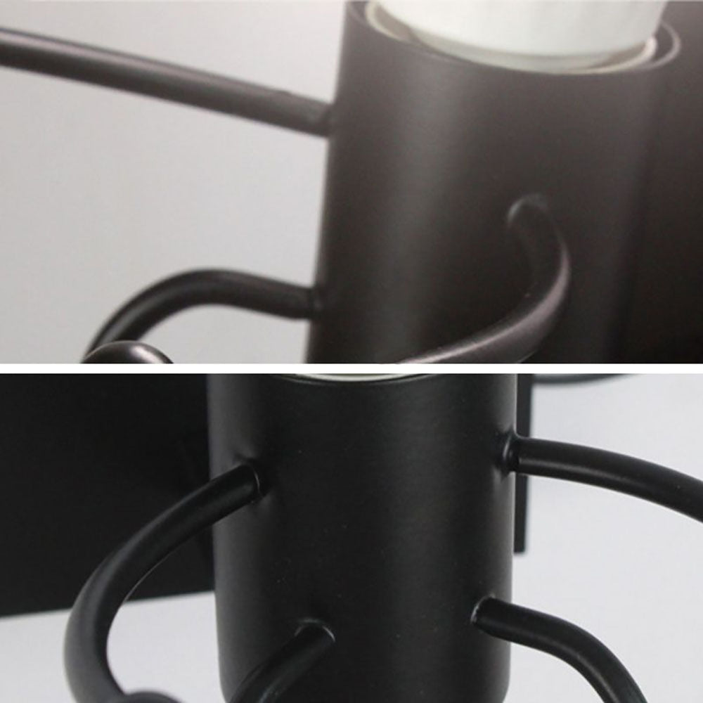 Luxo Applique Murale Design Italien LED Métal Noir/Blanc Chambre à Coucher/Salon