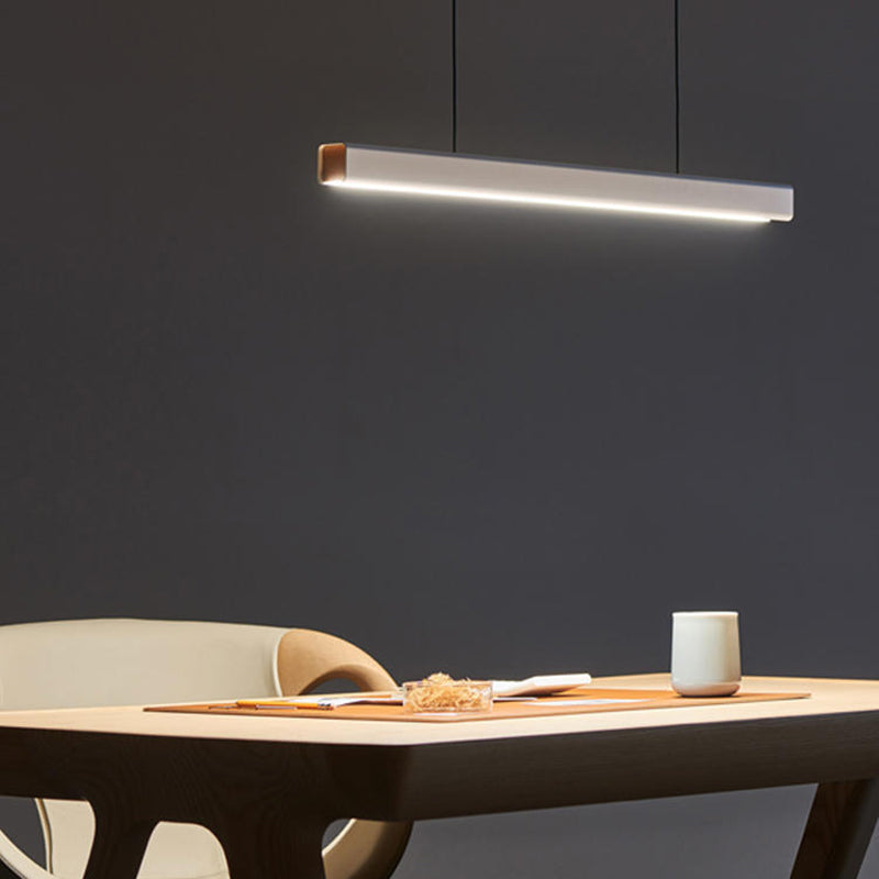 Ray Suspension Linéaire Moderne, Métal, Noir/Blanc, Salon