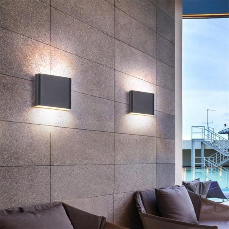 Ray Applique Murale LED Moderne Minimaliste, Noir/Blanc, Cour