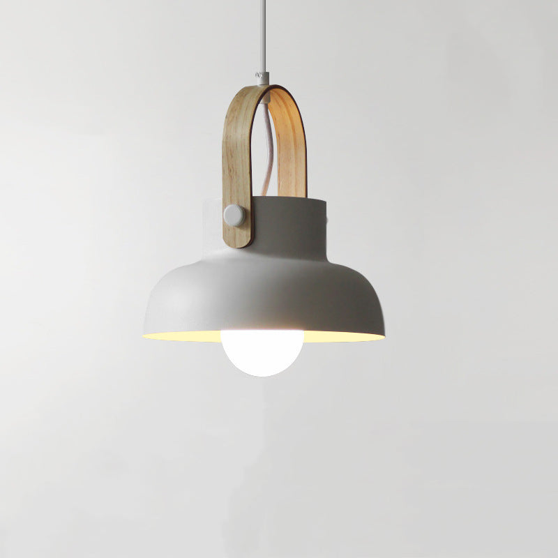 Valentina Vintage Suspension Noir/Orange Métal/Bois Chambre à coucher