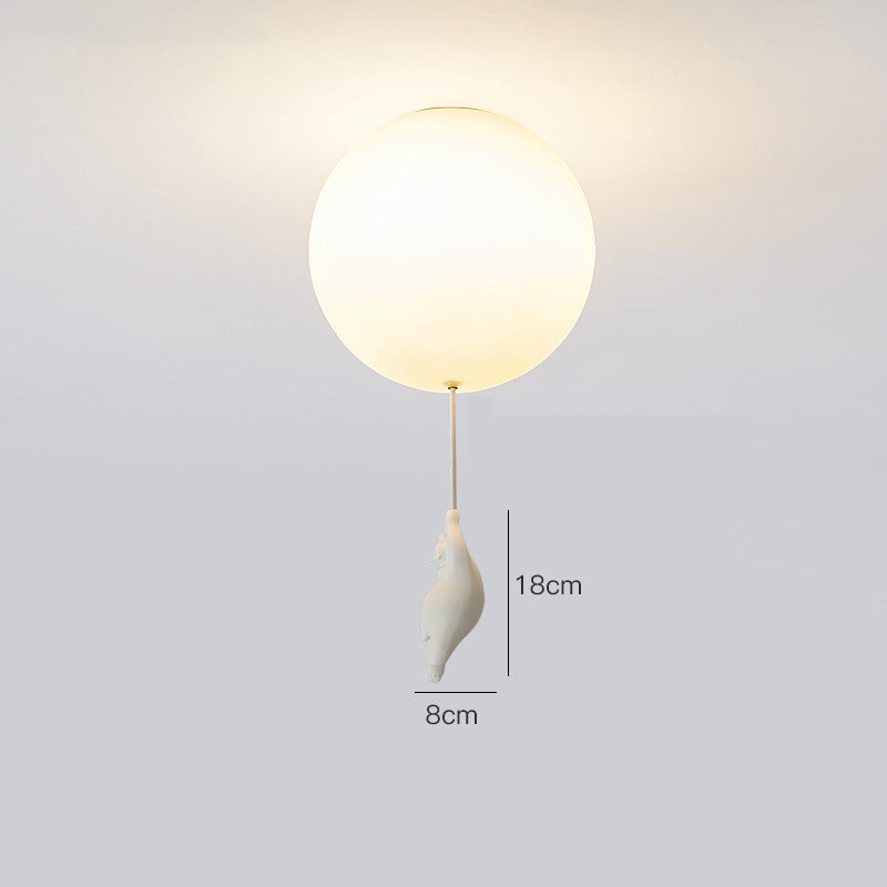 Aria Suspension/ Plafonnier Ballon Moderne, Résine Chambre