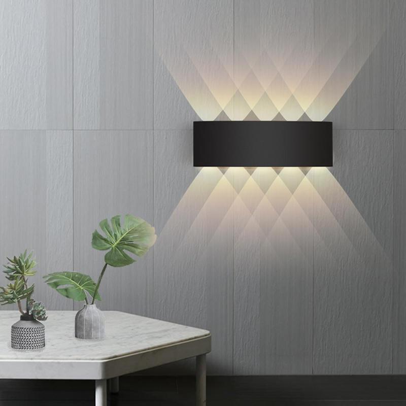Ray Applique Murale Rectangulaire Moderne Noir/Blanc, Corridor