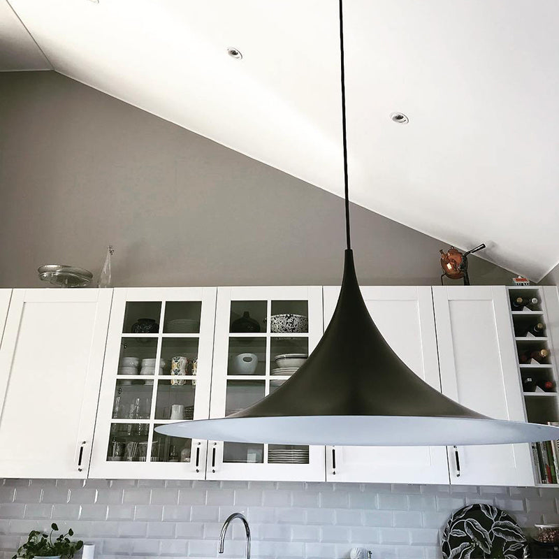 Arisha Suspension Orientable Moderne, Métal, Noir, Salon