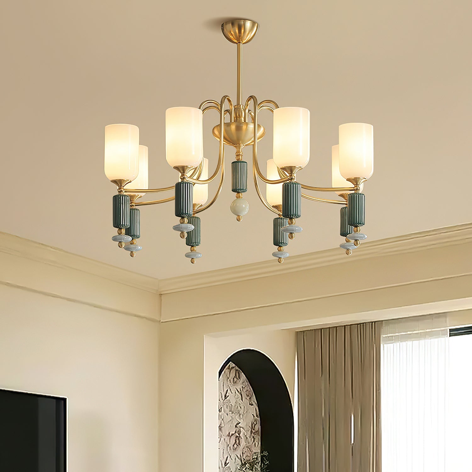 Luceren Ceramic Chandelier - Vakkerlight