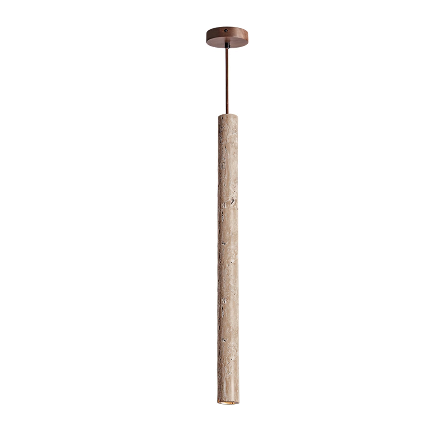 Elian Suspension Industrielle Minimaliste en Travertin