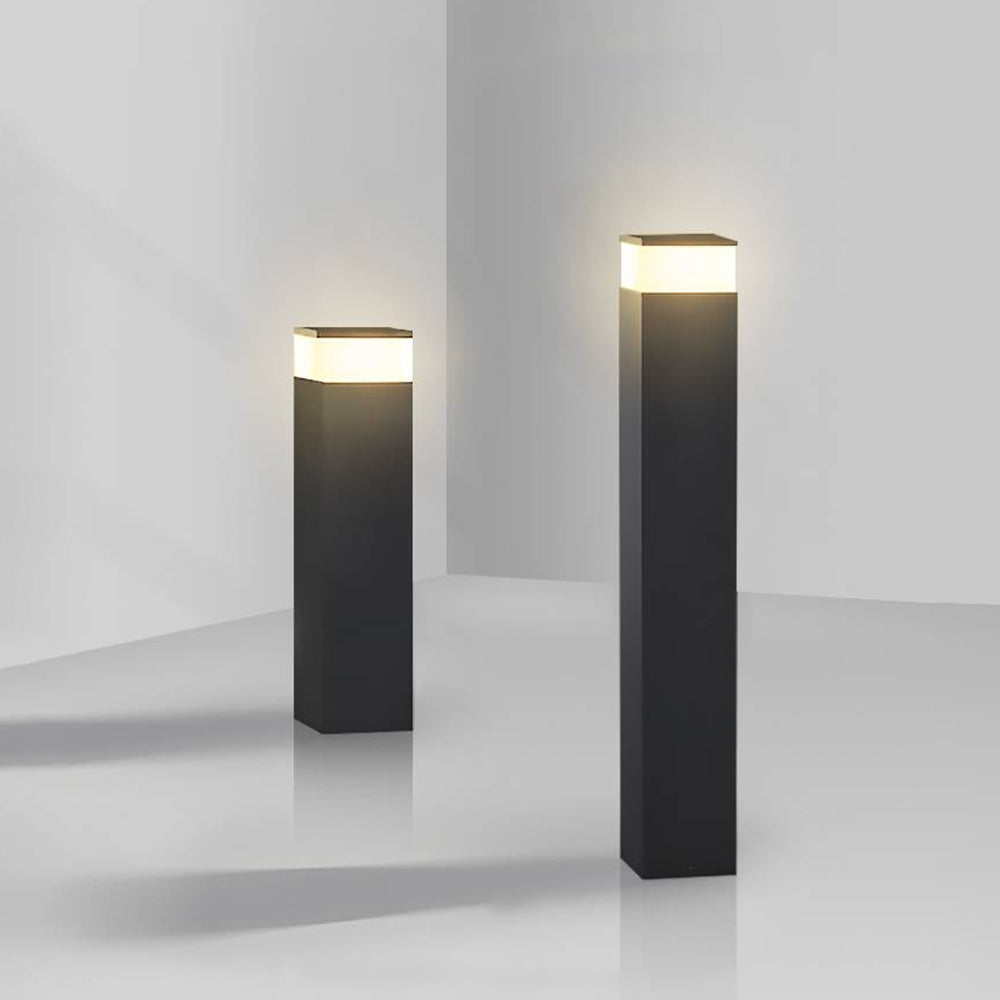 Ray Moderne LED Lampadaire Extérieure Noir Métal Allée Cour