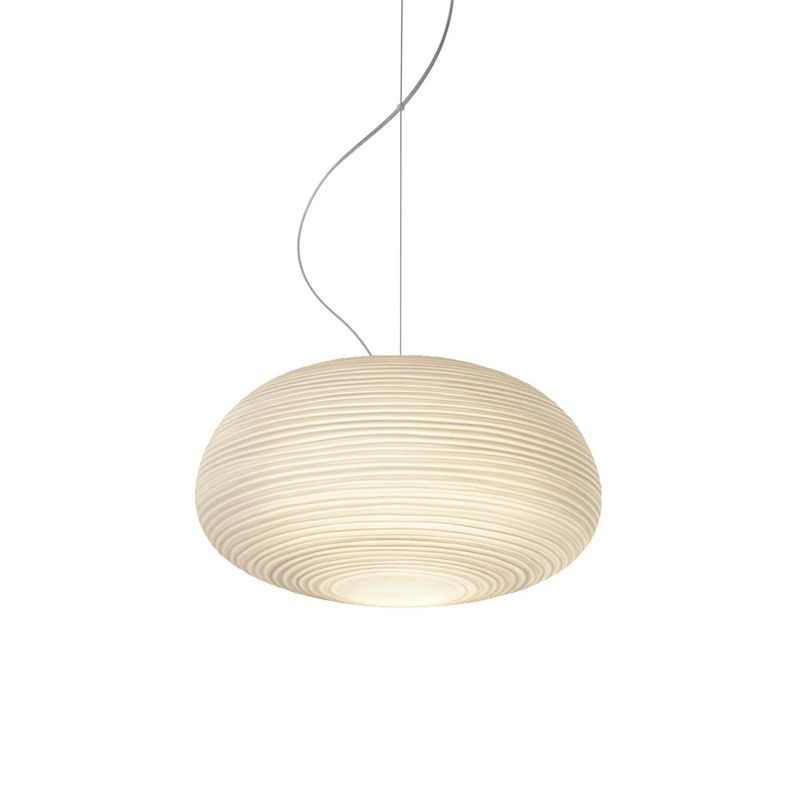 Ritta Design LED Suspension Blanc Verre Métal Chambre à coucher